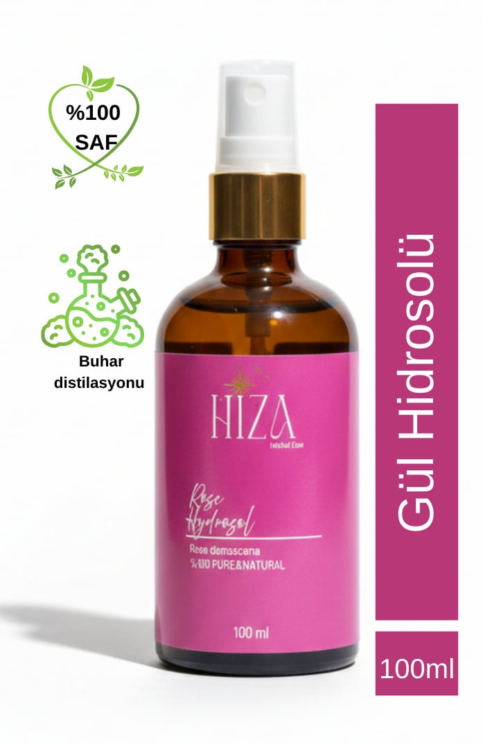 %100 SAF GÜL HİDROSOLÜ 100 ML 100 ML