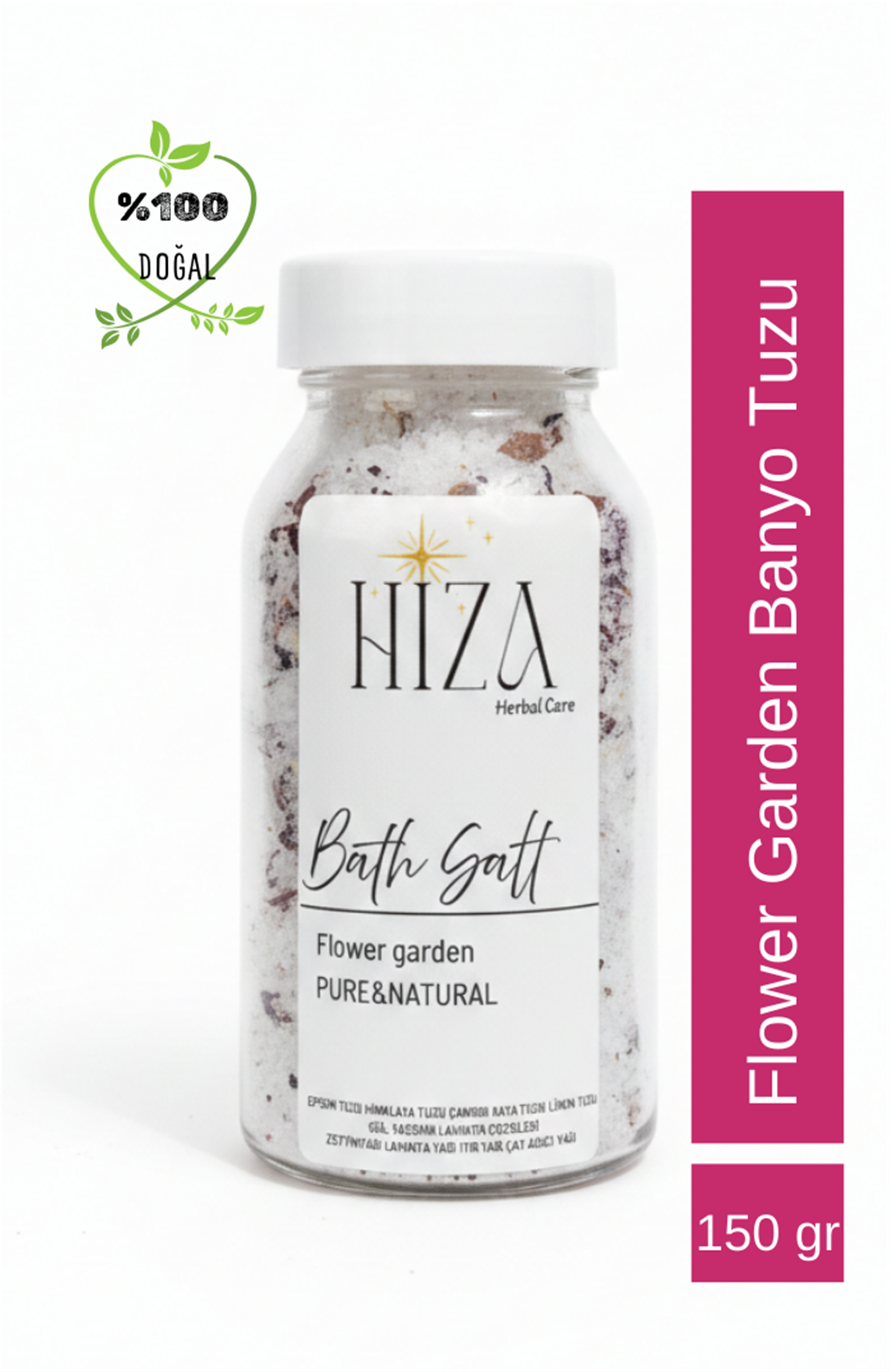 DOĞAL YAĞ İÇERİKLİ FLOWER GARDEN BANYO TUZU 150 GR 150 GR