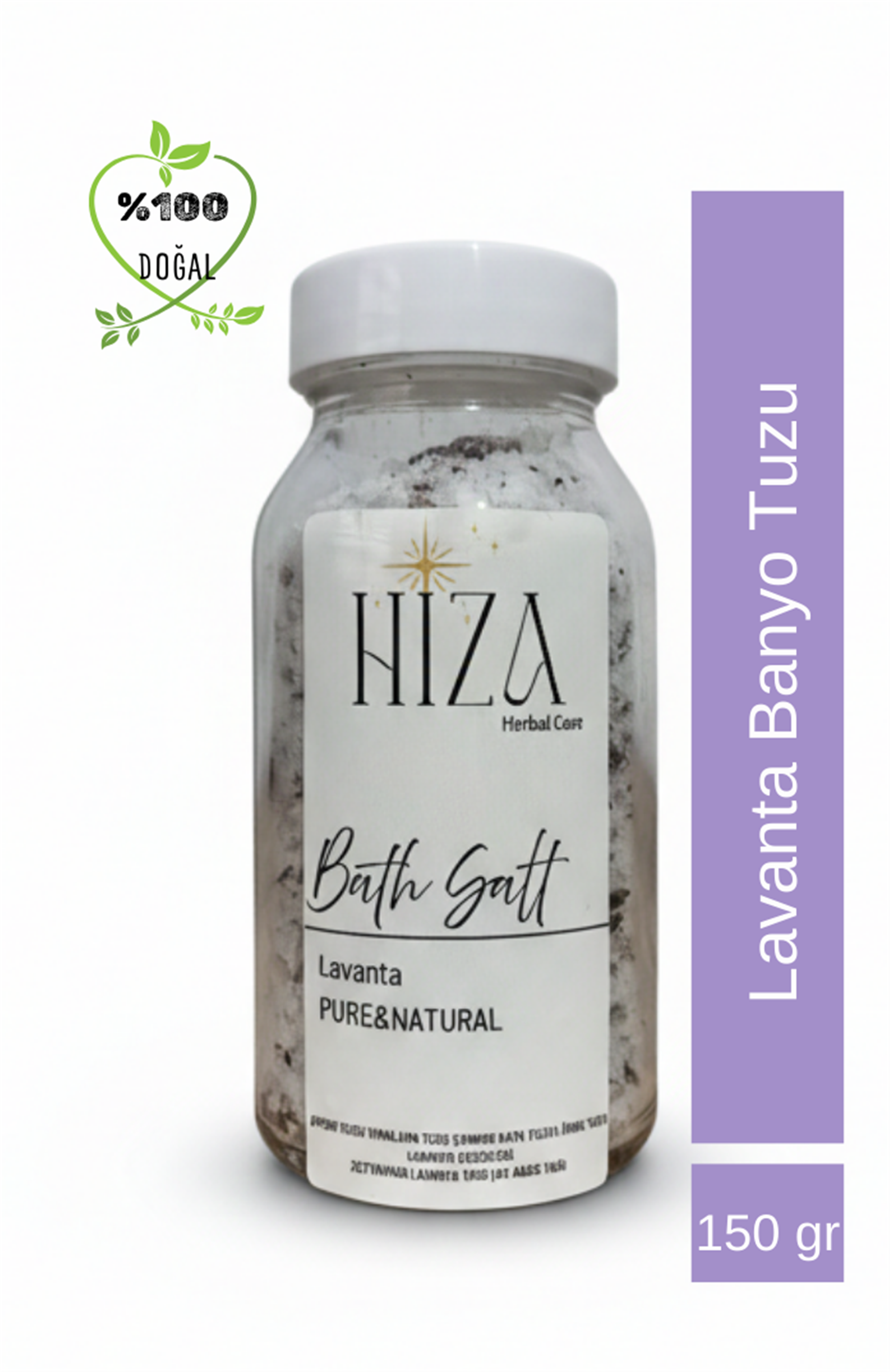 DOĞAL YAĞ İÇERİKLİ LAVANTA BANYO TUZU 150 GR 150 GR