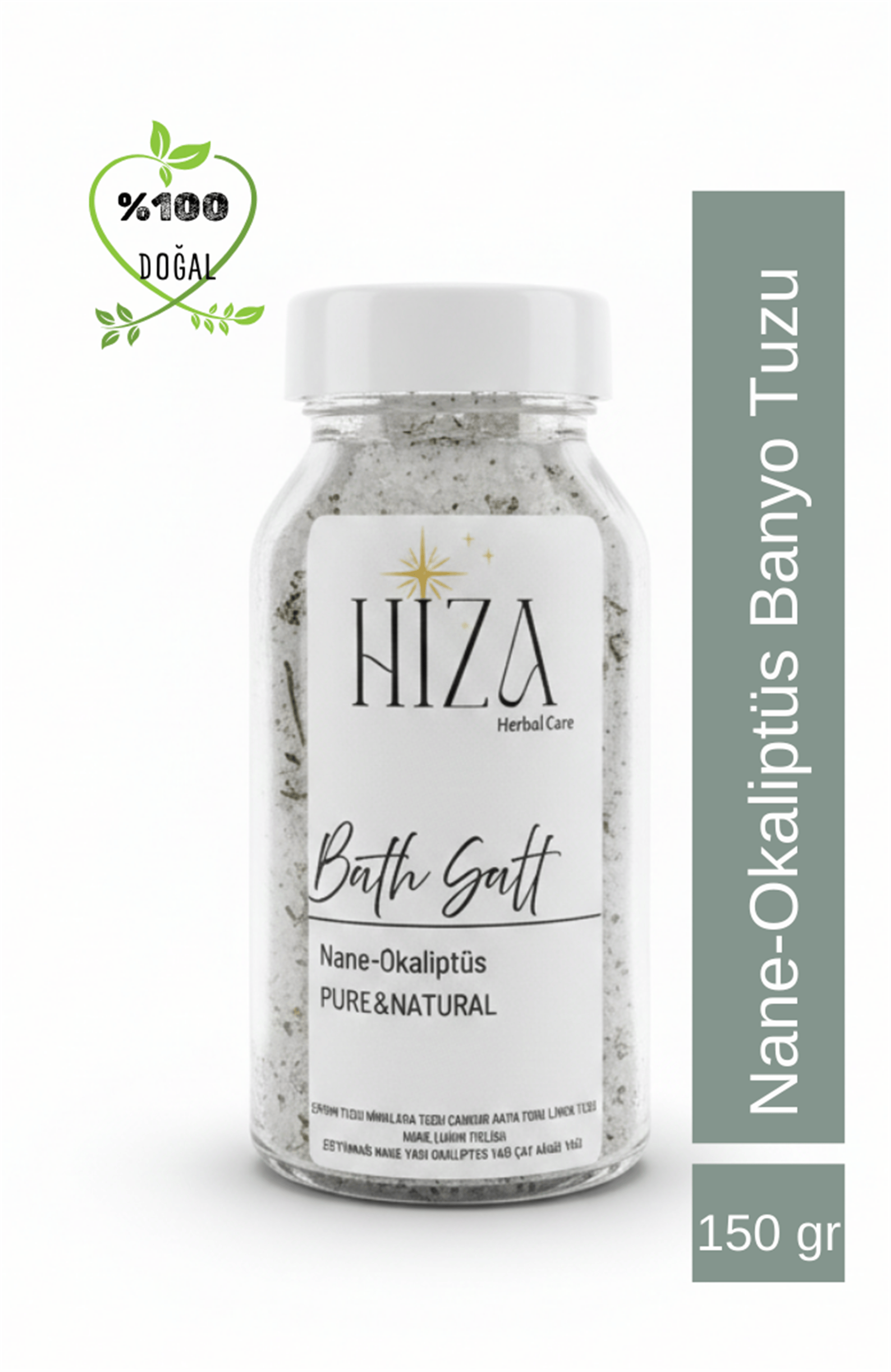 DOĞAL YAĞ İÇERİKLİ NANE OKALİPTÜS BANYO TUZU 150 GR 150 GR
