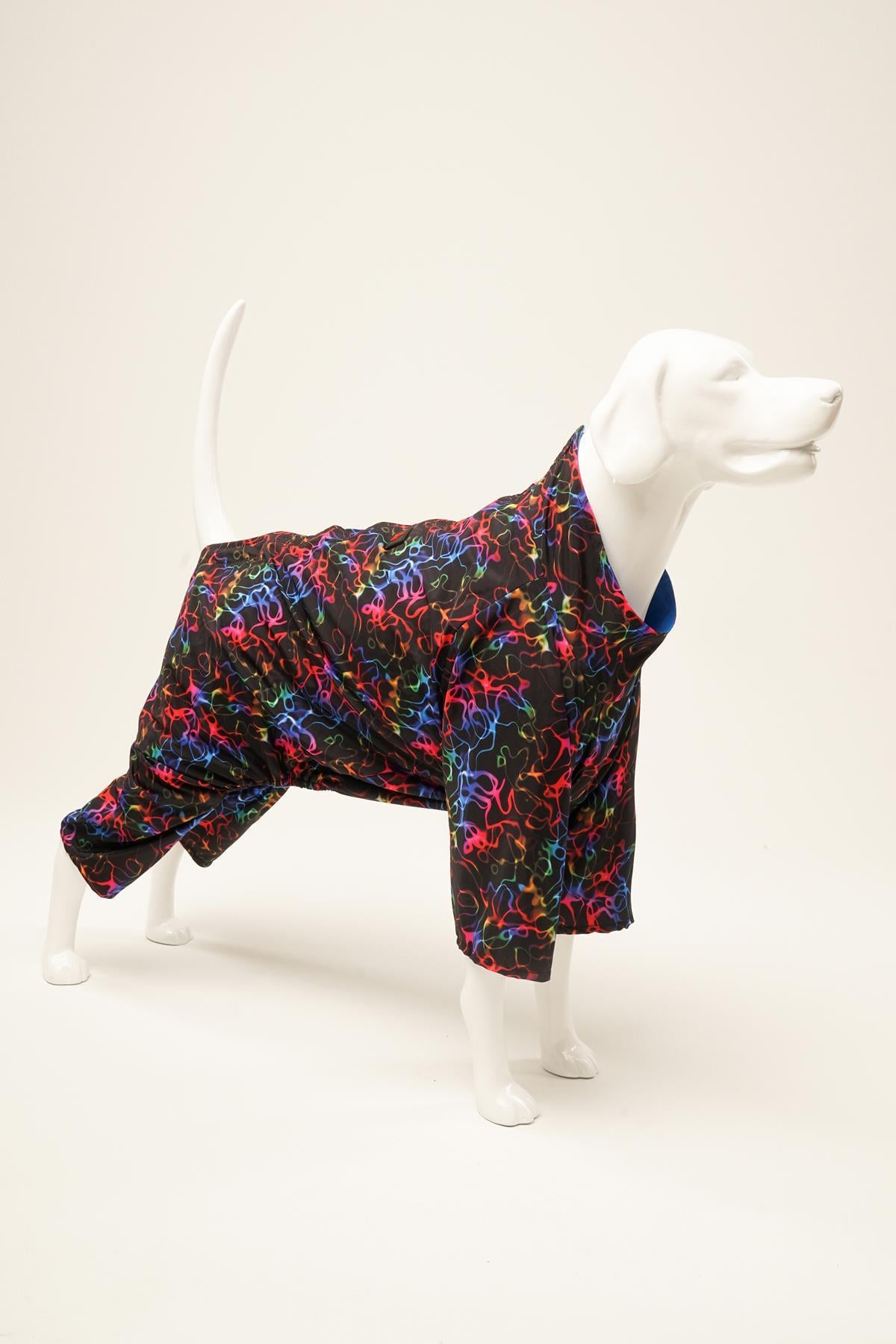 DISCO Penye Astarlı Su Geçirmez Köpek Yağmurluğu (8'li) Set
