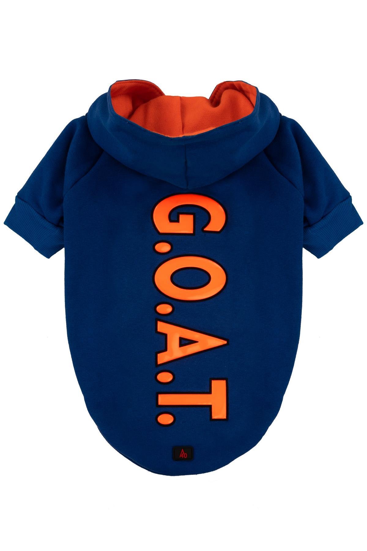 G.O.A.T Sax Mavi Kapüşonlu Köpek Sweatshirt (9'lu) Set