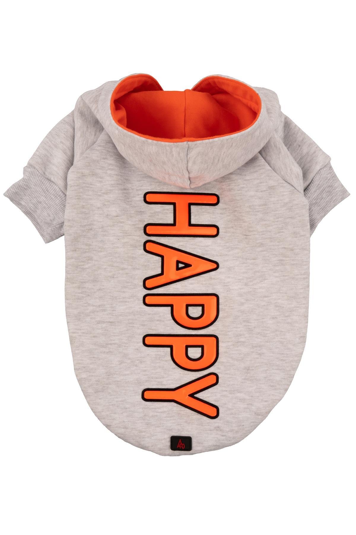 HAPPY Gri Kapüşonlu Köpek Sweatshirt (9'lu) Set
