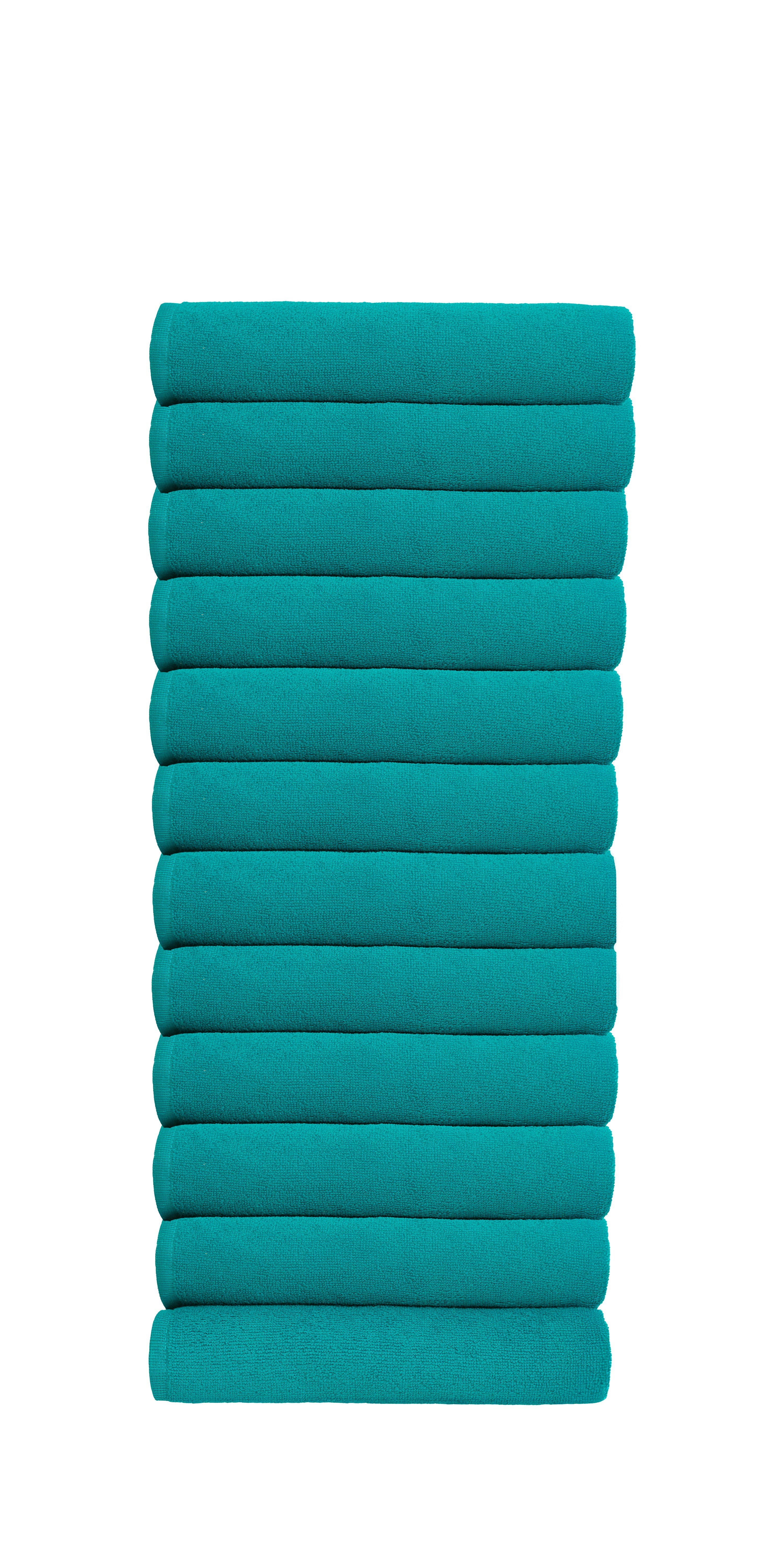12 Adet 50 X 90 cm Mikrofiber El Yüz Kuaför Berber Spor Havlusu Leke Ve Saç Boyası Tutmayan