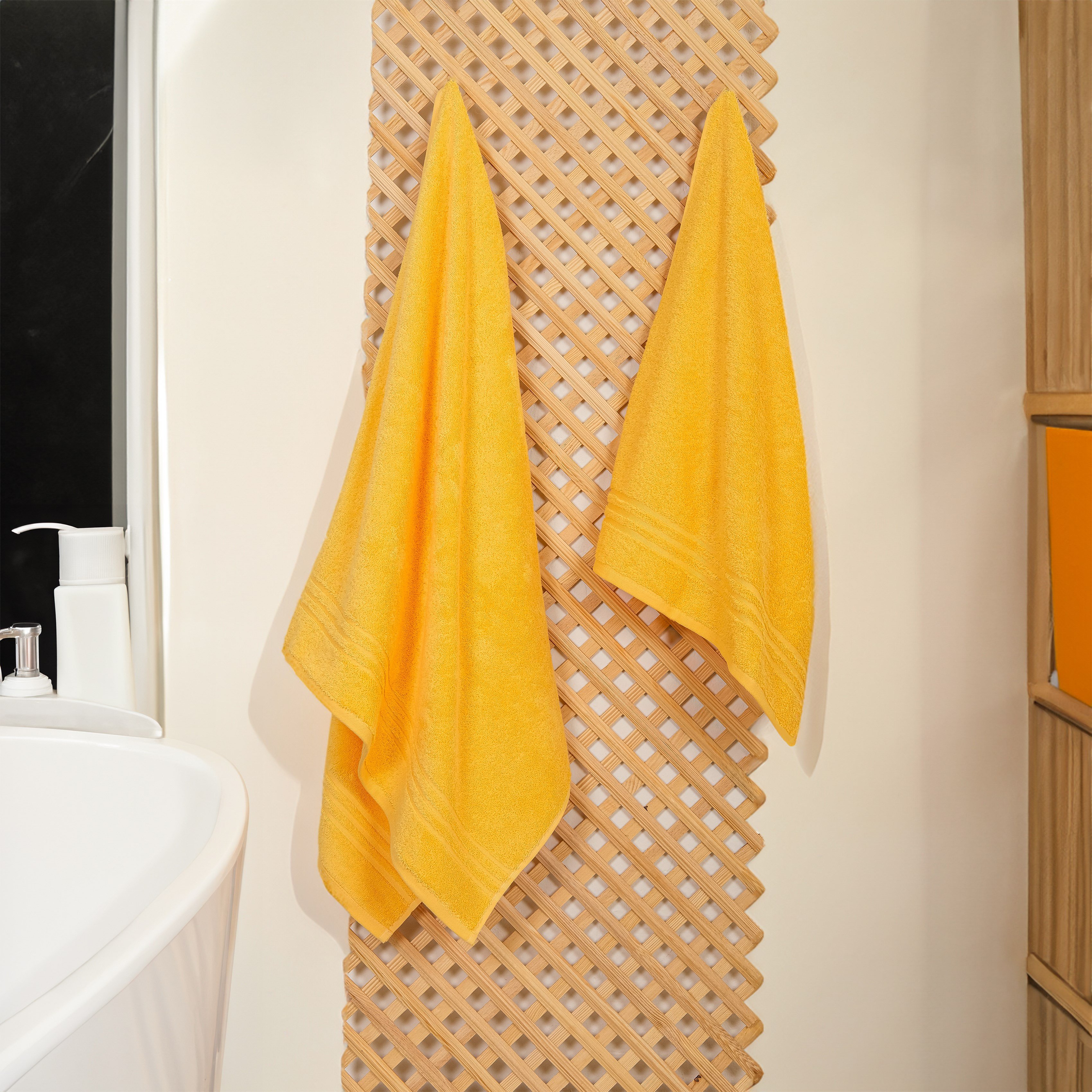 Organik Pamuk Milano Premium 2'li Banyo Havlu Seti – Ultra Yumuşak, Yüksek Emicilik, Antibakteriyel