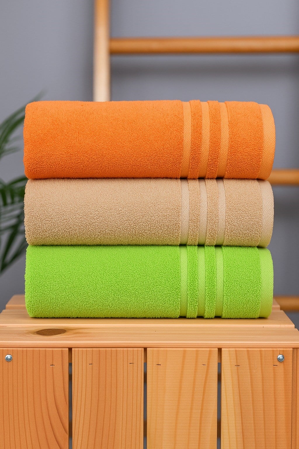 Organik Pamuk Milano Premium 3'lü El & Yüz Havlu Seti – Antibakteriyel, Ultra Yumuşak, Yüksek Emicilik