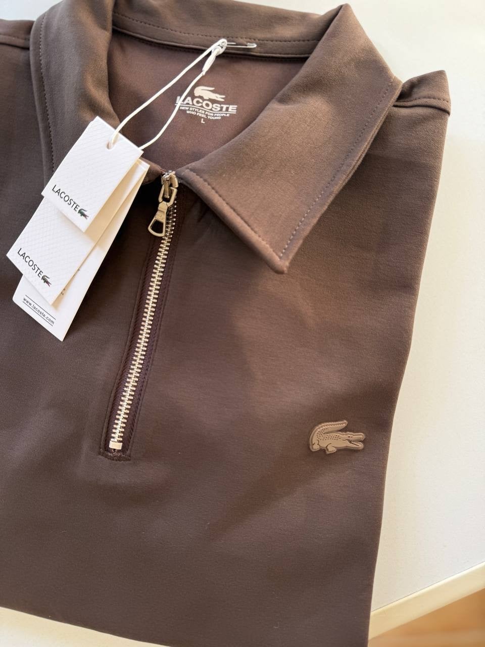 Kahverengi Marka Model Polo Yaka Sweat 