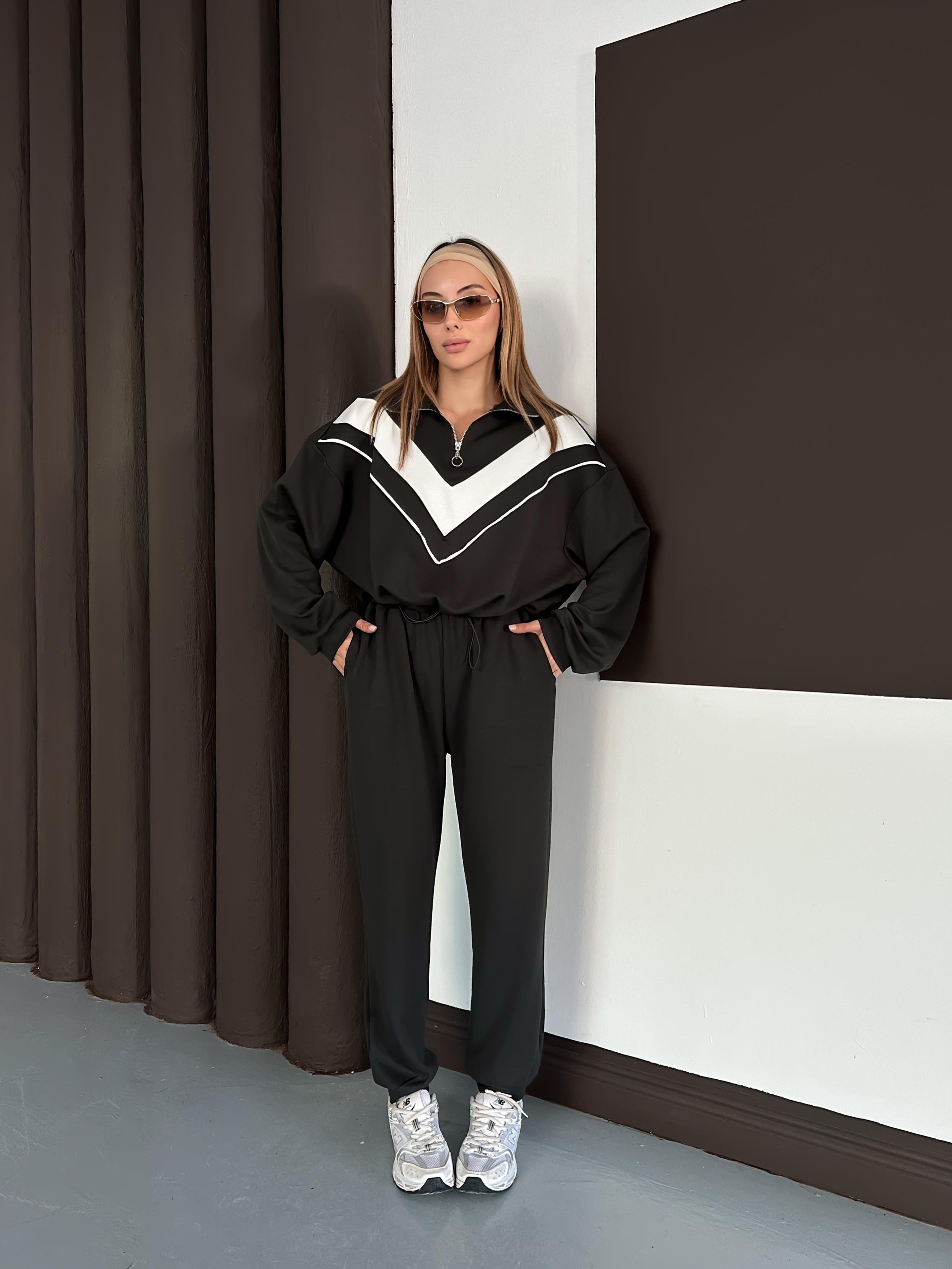 Kadın Modal Ultra Soft Sweet Jogger Örme Pantolon Takım Antrasit