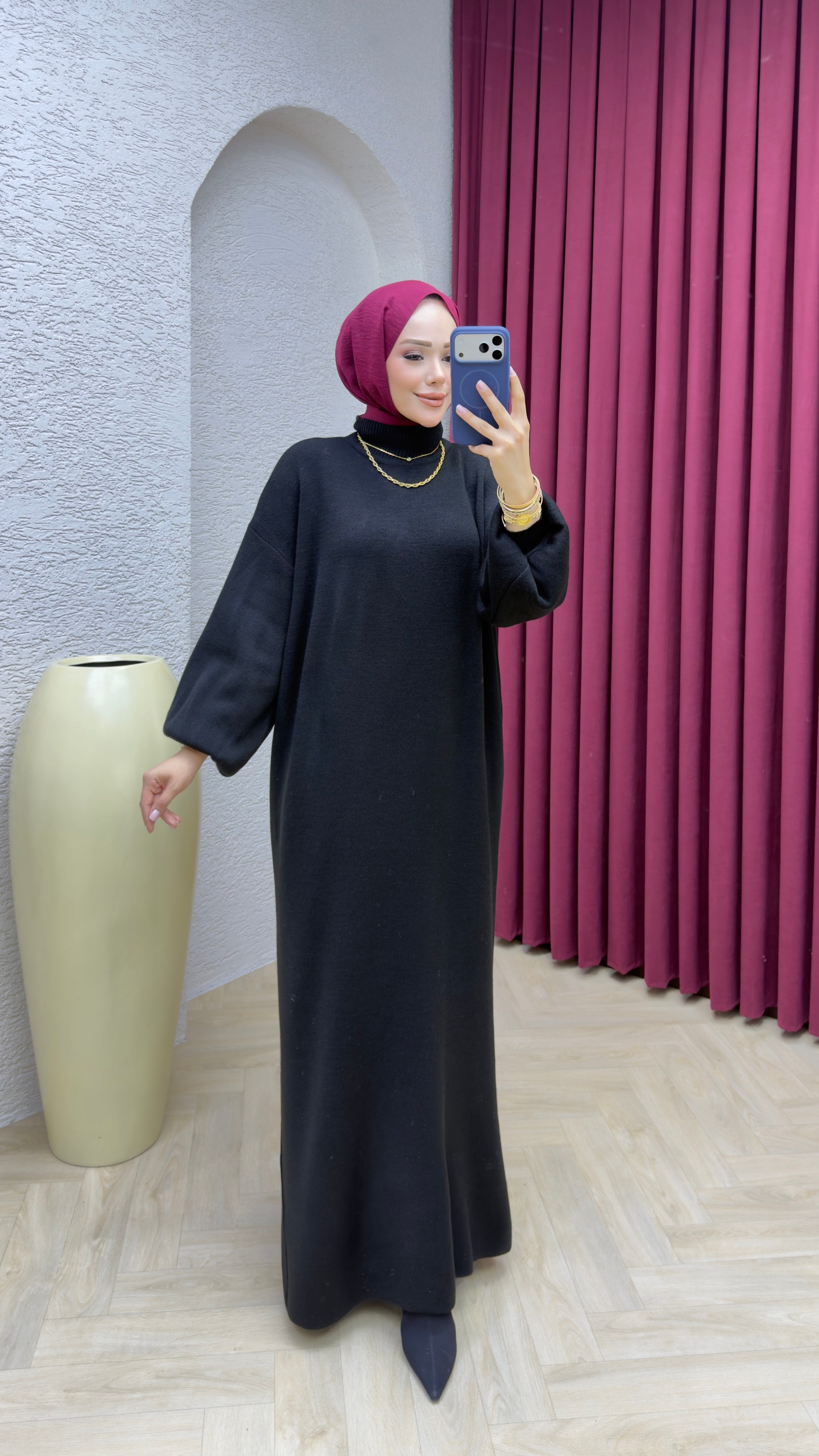 Buse Elbise 3048 Siyah