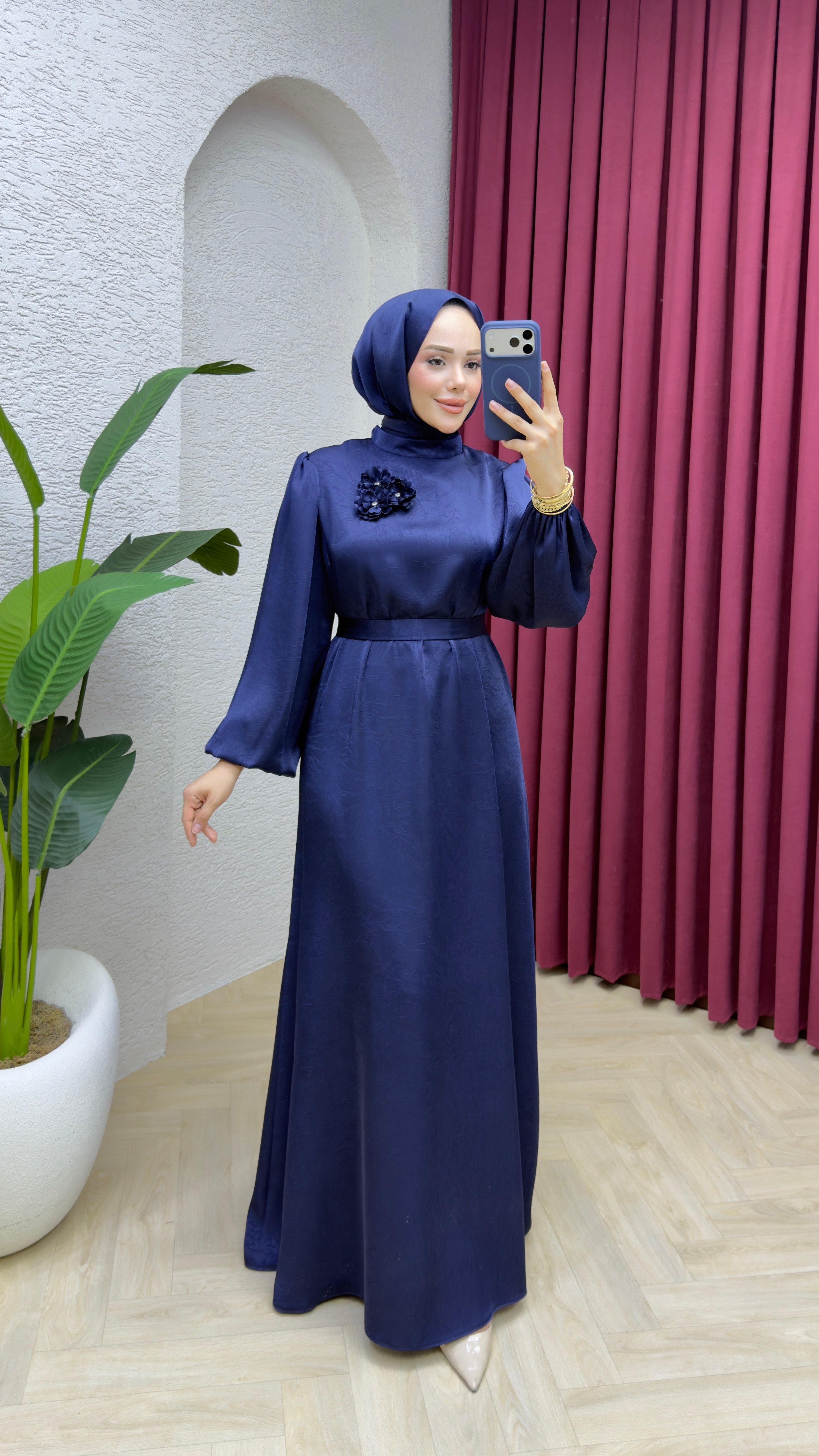 Ceren Elbise 1037 Lacivert