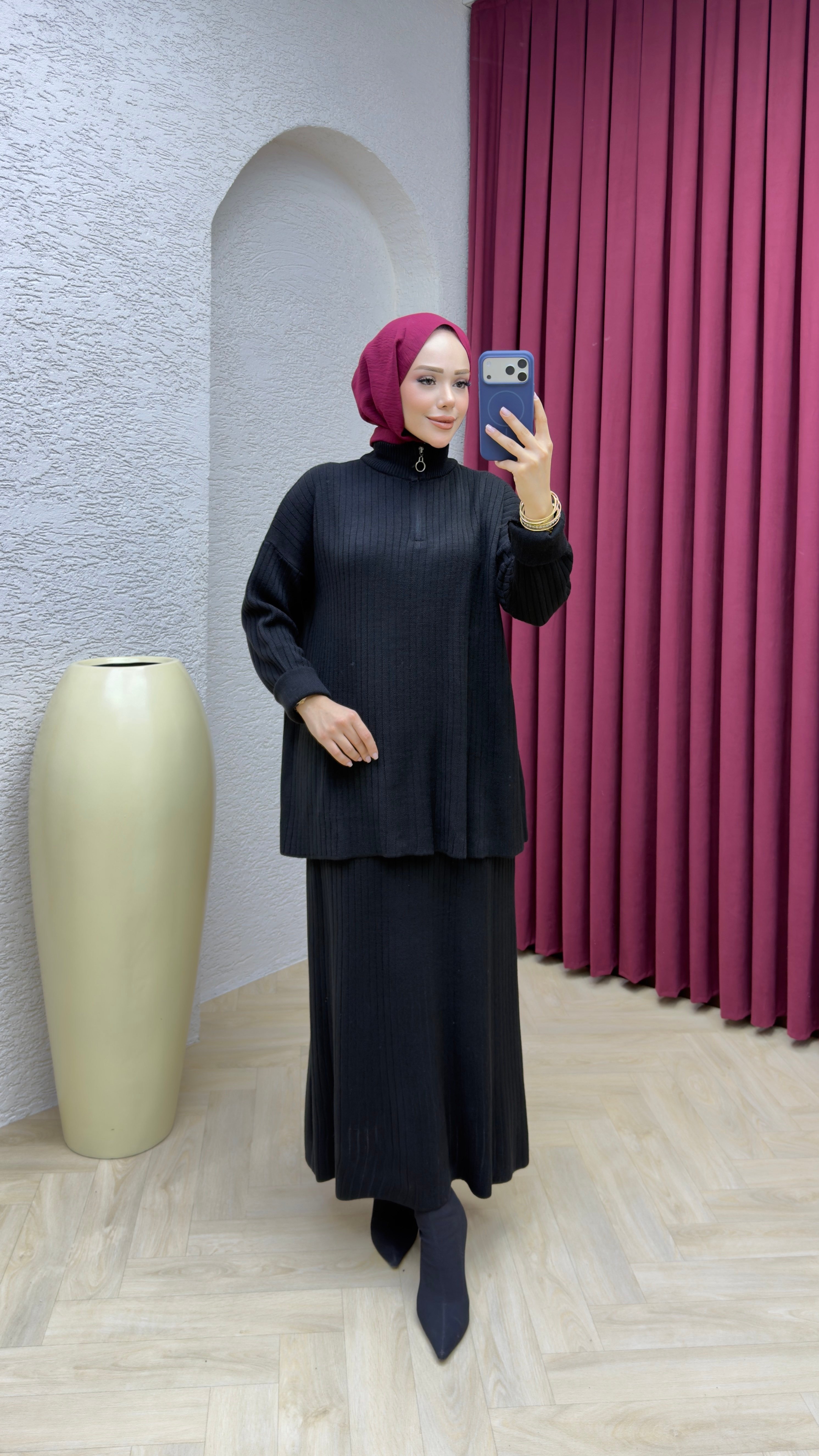 Esra Etekli Takım 1001 Siyah