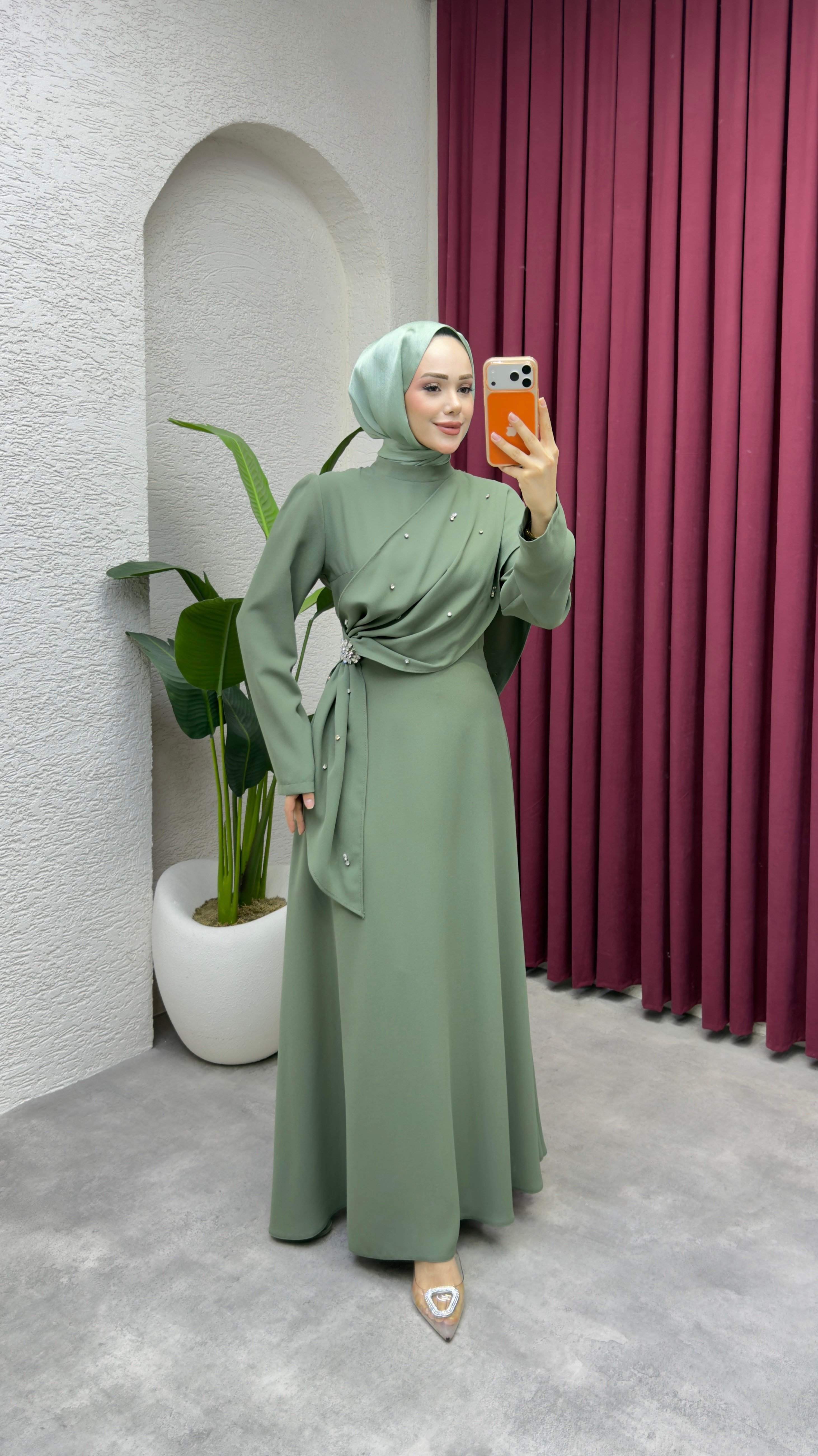 Feyza Elbise 6428 Mint