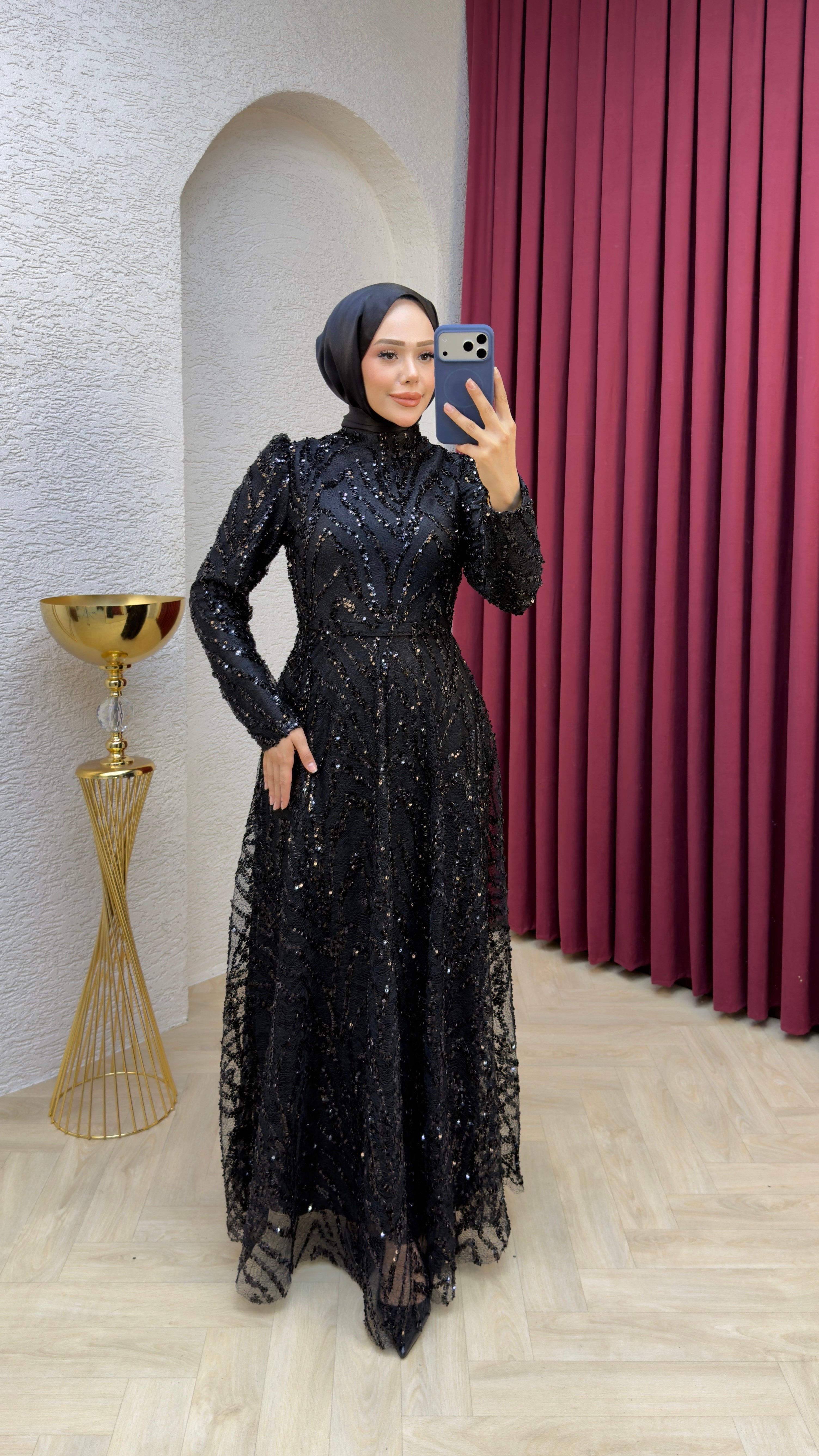 Hilal Abiye 1029 Siyah