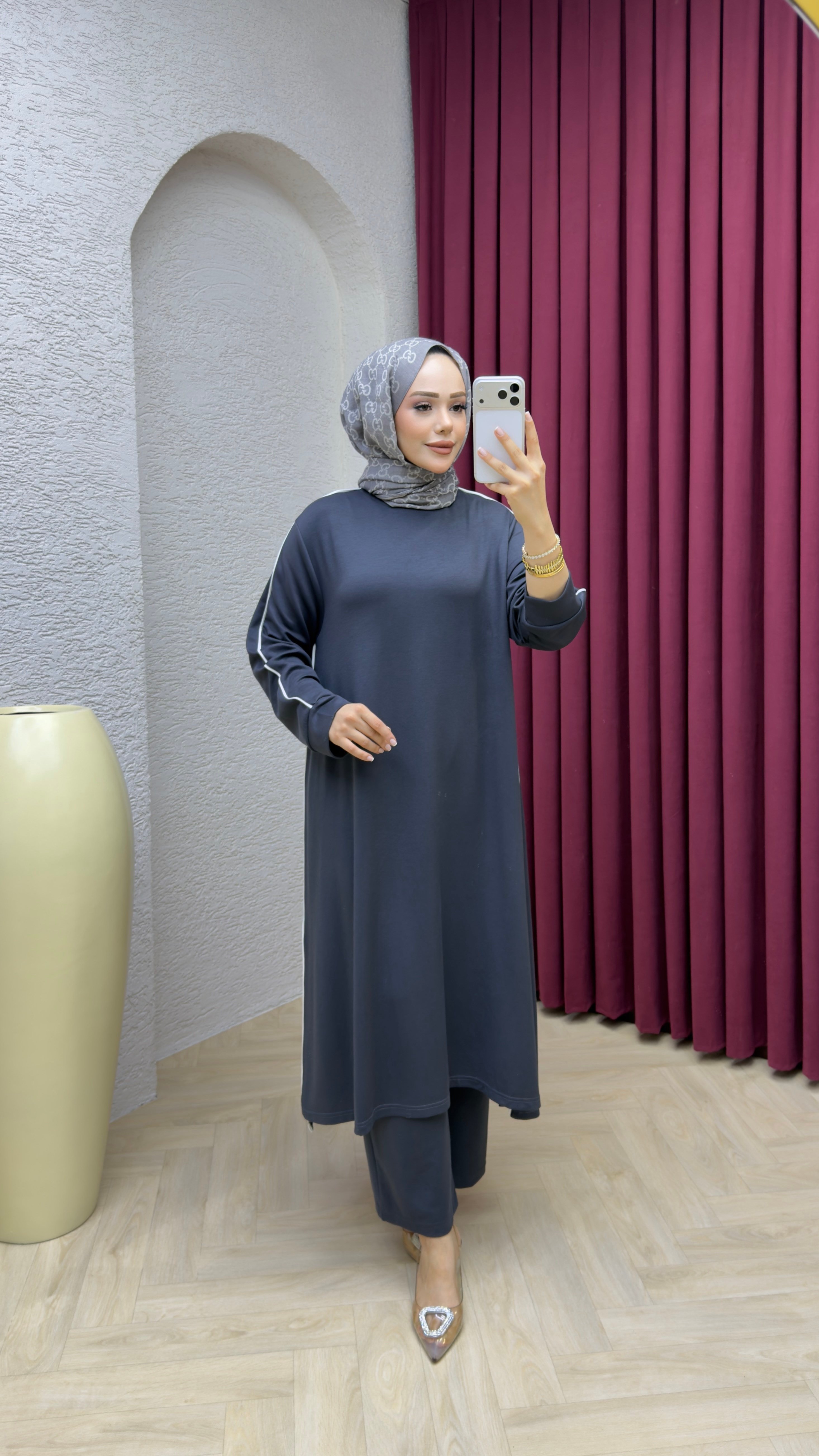 Merve Pantolonlu Takım 2723 Antrasit
