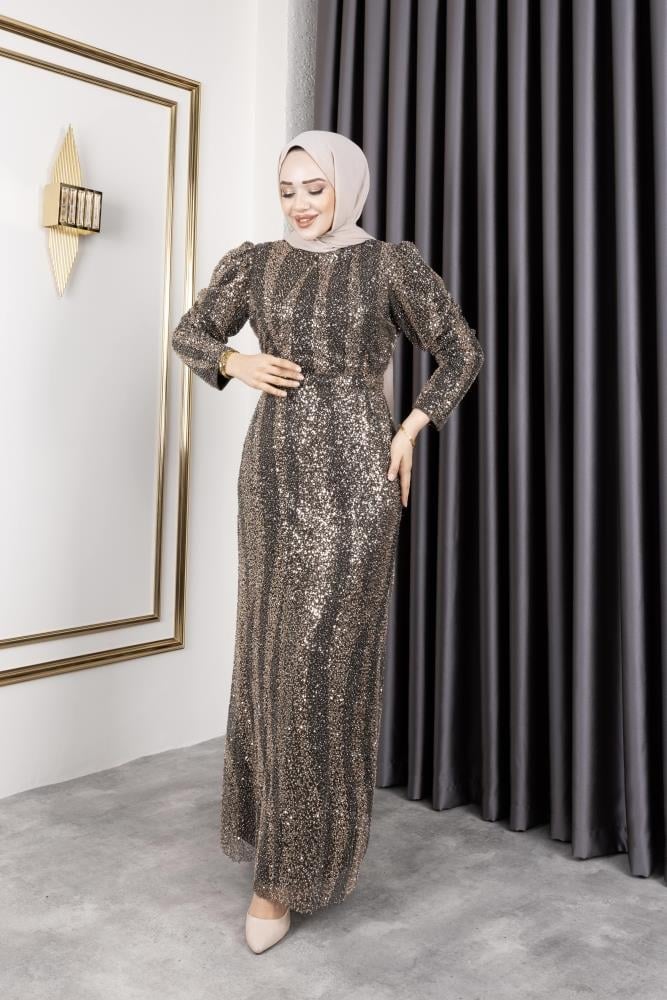 Taş İşlemeli Kalem Abiye 6621 Haki