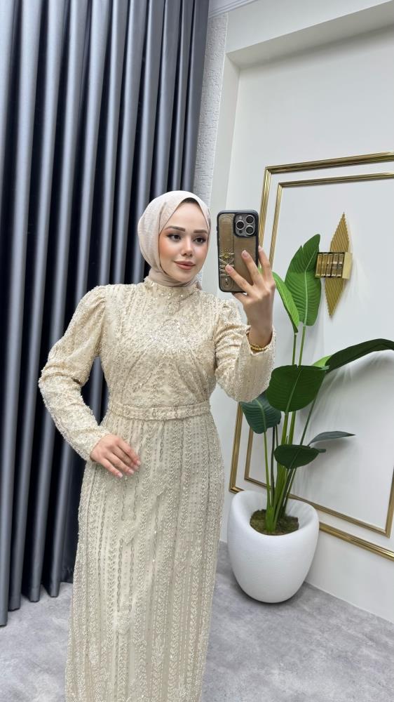 Taş İşlemeli Kalem Abiye 6621 Taş