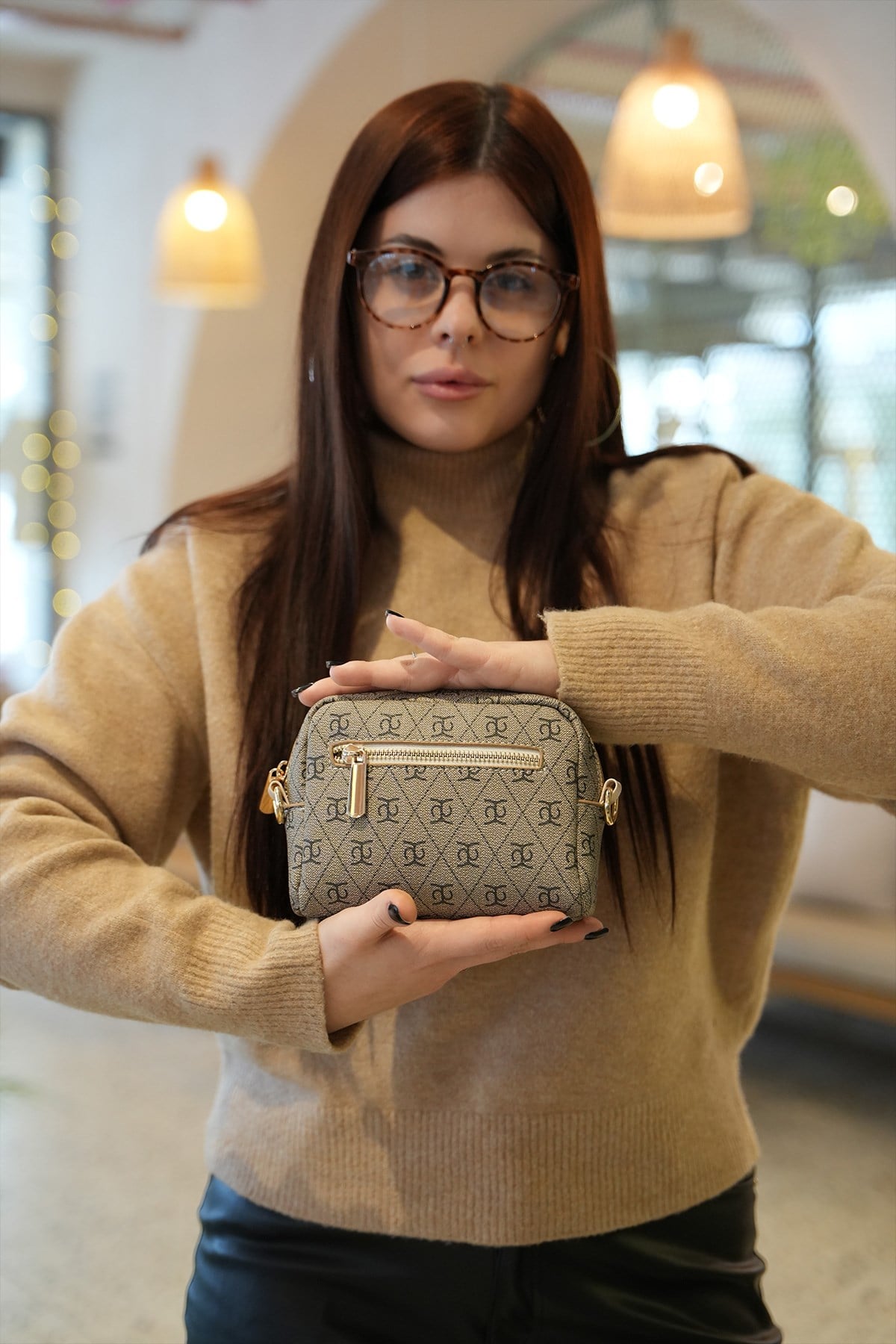 Esme  Omuz Askılı  Kadın Çantası  Gri