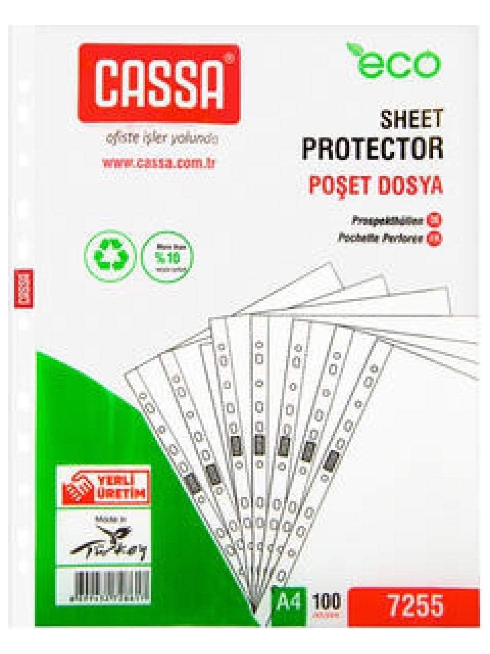 Cassa Eco Poşet Dosya 100'lü
