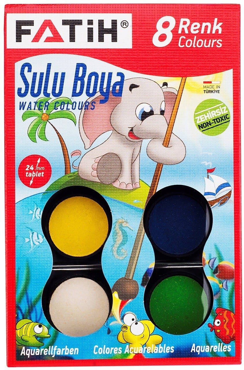 FATİH 8 RENK SULU BOYA