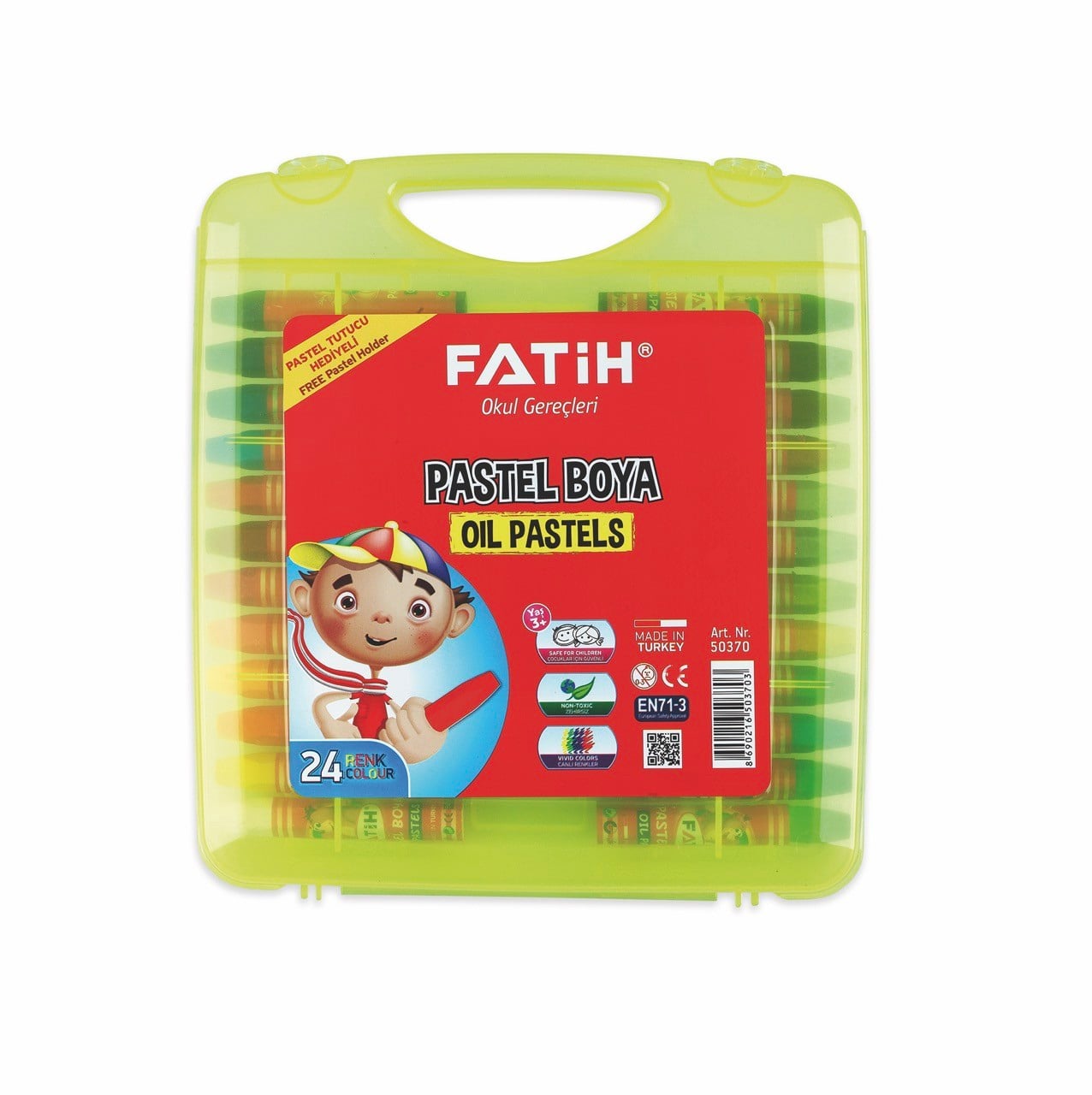 FATİH ÇANTALI PASTEL BOYA 24 RENK