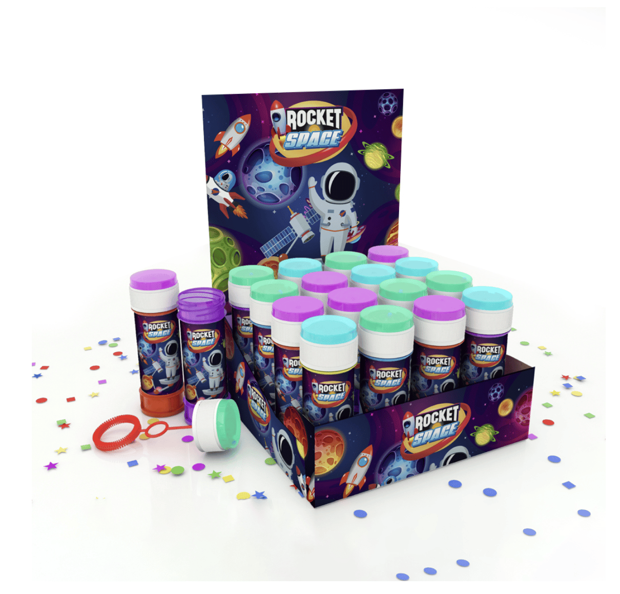 Köpük Balon Stantlı 36'lı Rocket Space