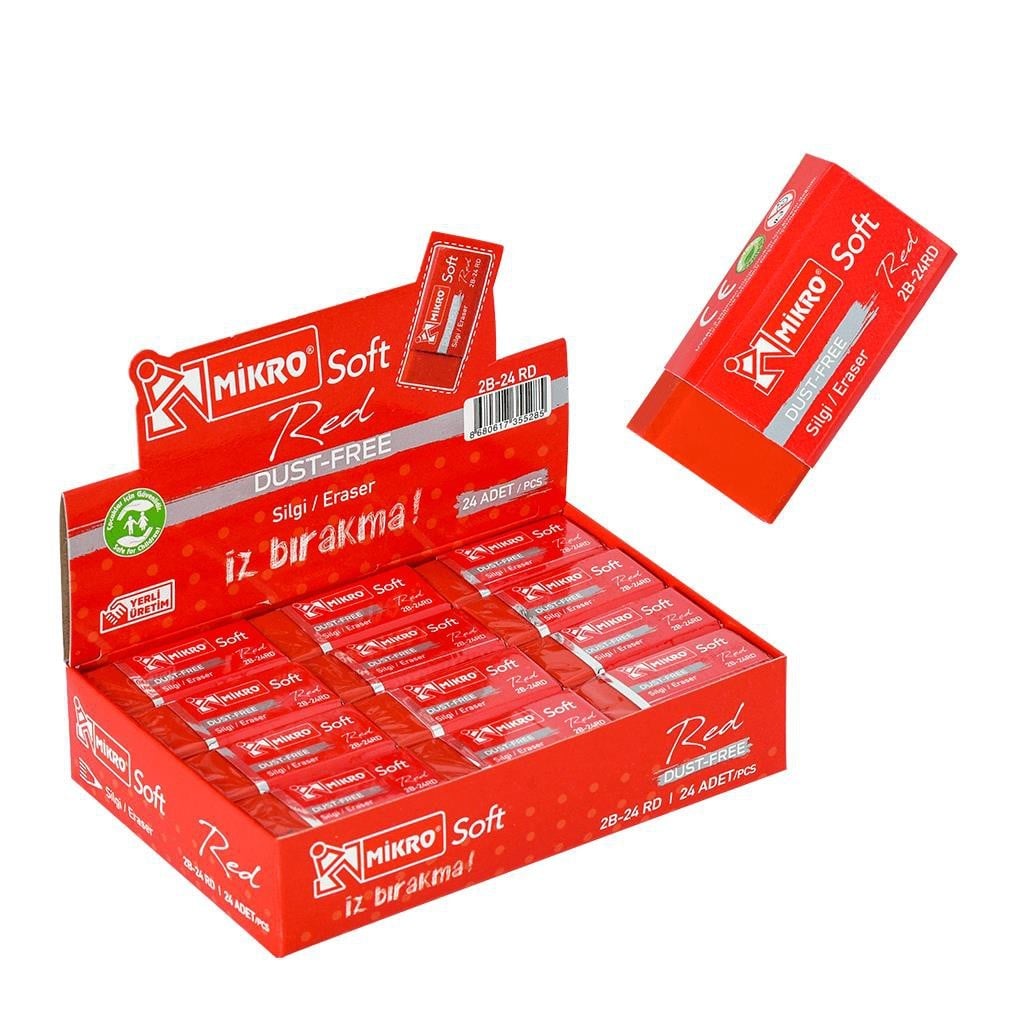 MİKRO DUST FREE KIRMIZI SOFT SİLGİ