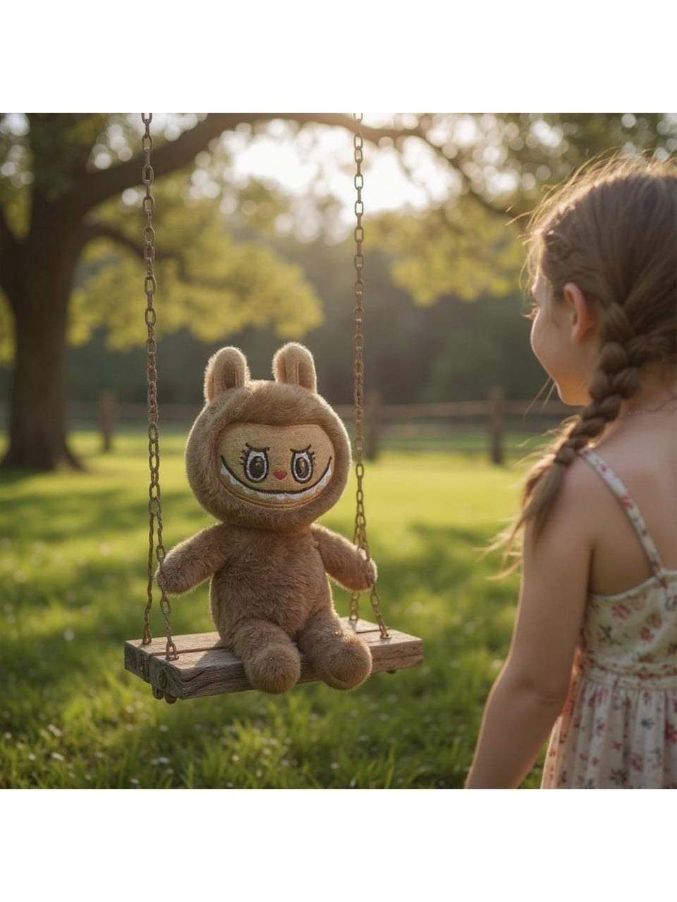 Mini Tavşan Kostümlü Labubu Peluş Oyuncak