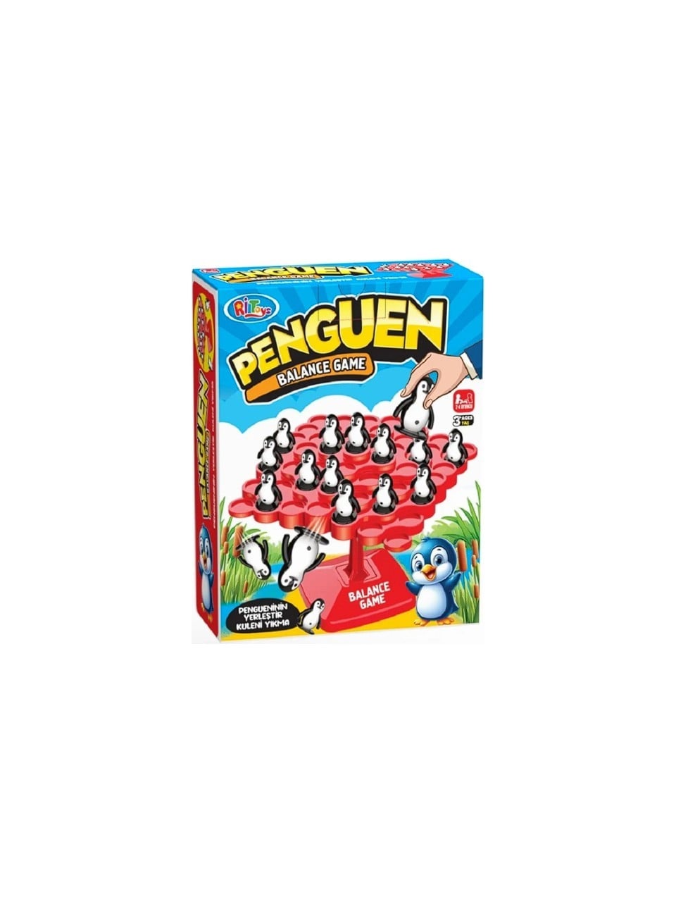 Ritoys Penguen Balance Denge Oyunu Eğitici Eğlenceli Aile Arkadaş Çocuk Kutu Oyunu