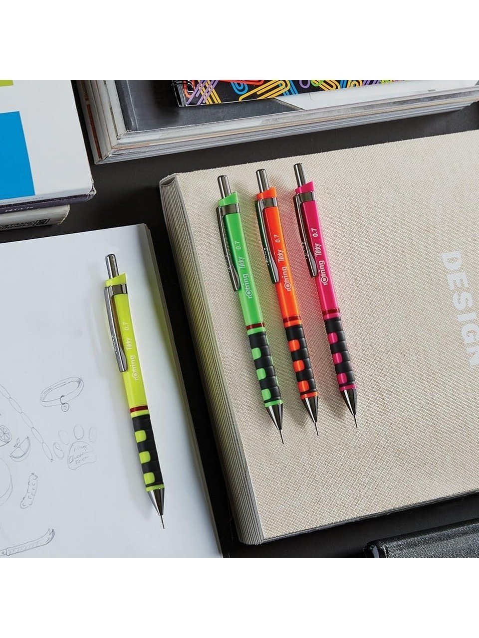 Rotring Tikky 0.7 mm Versatil Kalem 5 Adet