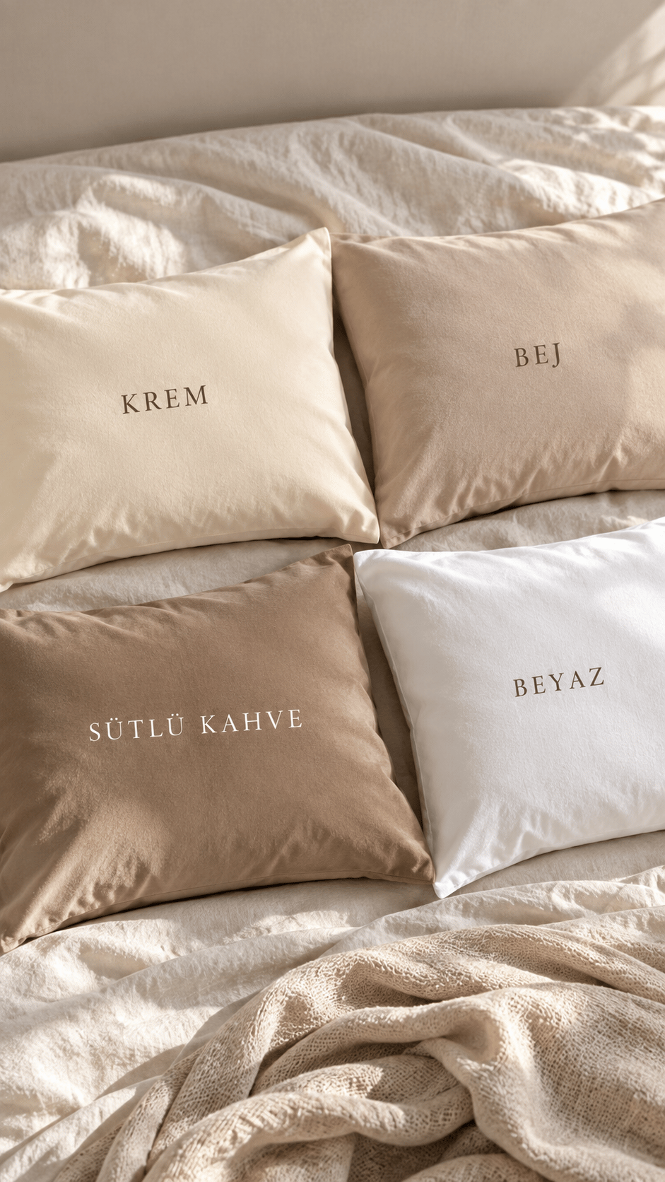 PAMUK BASIC YASTIK KILIFI