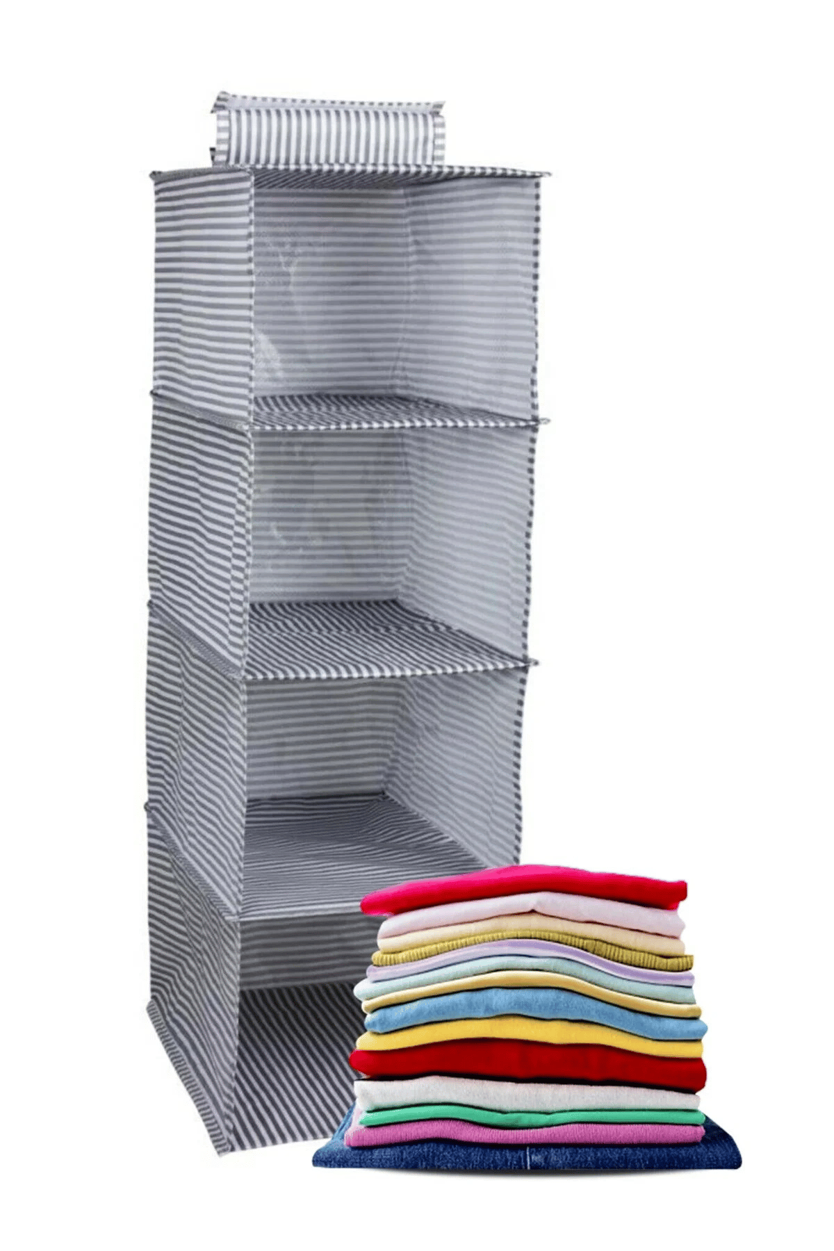 4 Gözlü Dolap Organizer Zebra Model