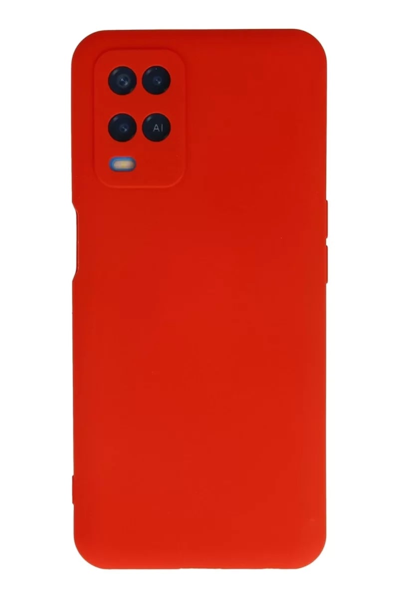 A54 4G Kılıf Nano içi Kadife Silikon - Kırmızı