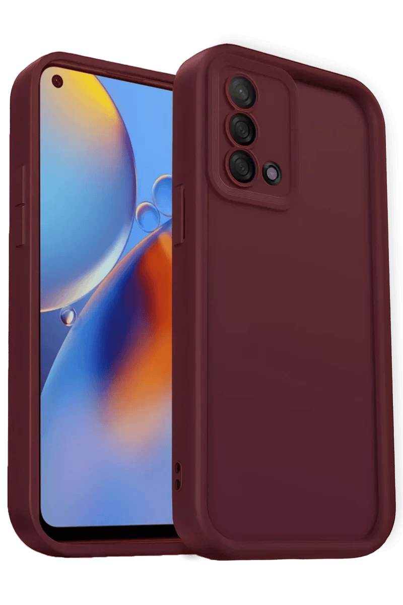 A74 4G Kılıf Viera Silikon - Bordo