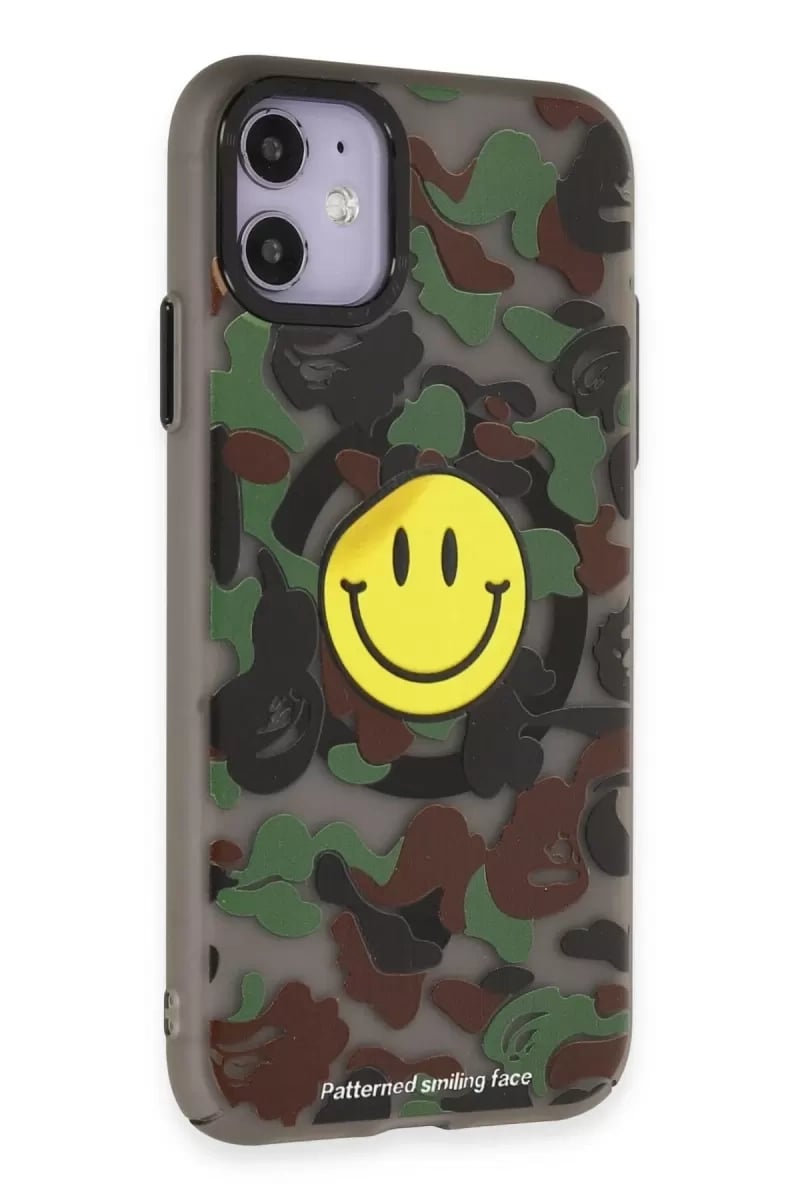 Apple iPhone 11 Kılıf Apollo Magneticsafe Desenli Kapak - Apollo Siyah - 4