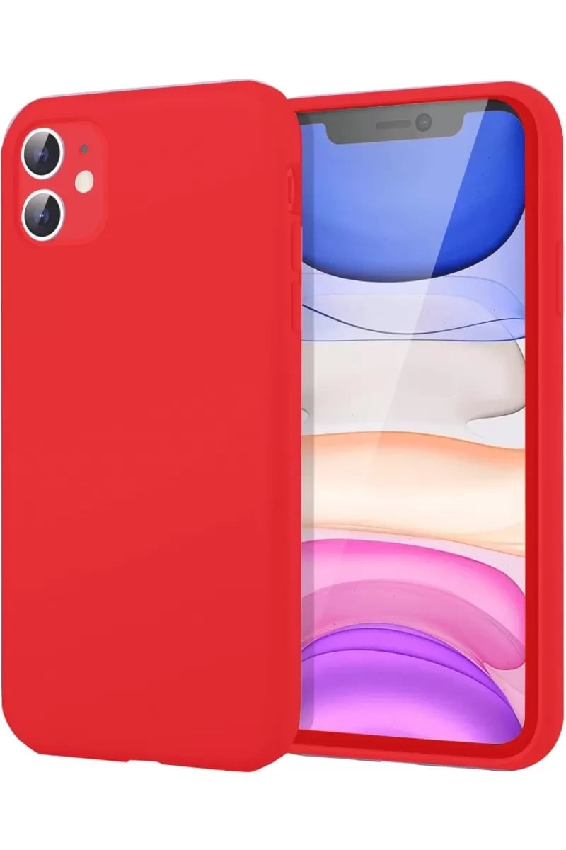 Apple iPhone 11 Kılıf First Silikon - Kırmızı