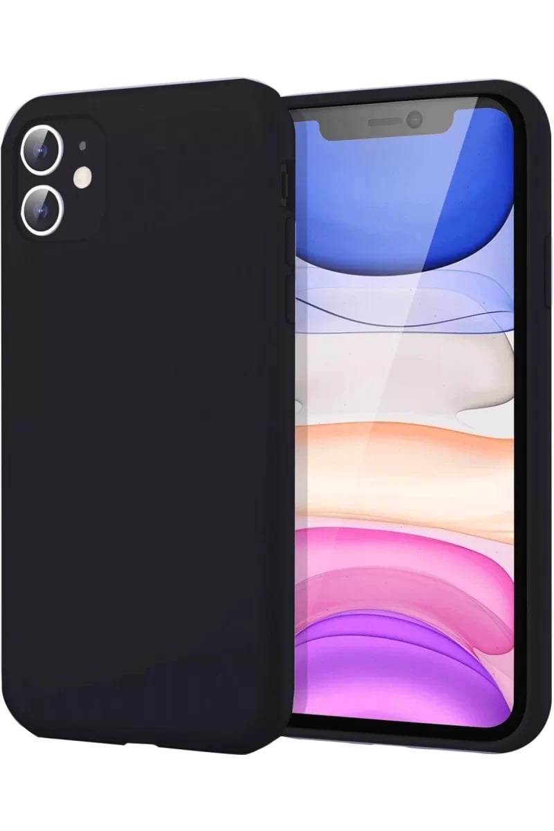 Apple iPhone 11 Kılıf First Silikon - Siyah