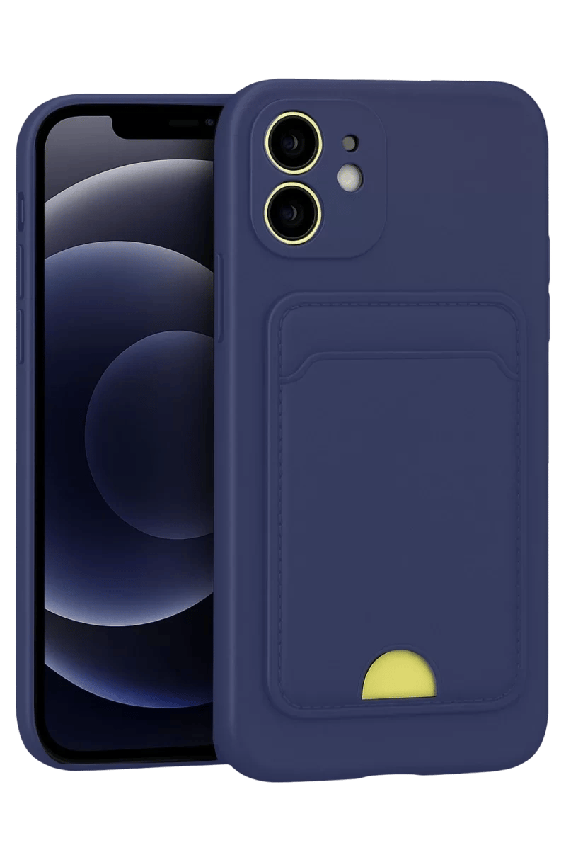 Apple iPhone 11 Kılıf Kelvin Kartvizitli Silikon - Lacivert