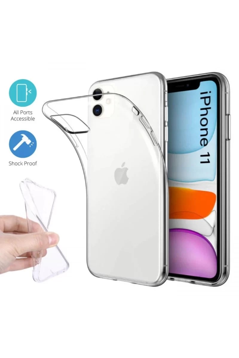 Apple iPhone 11 Kılıf Lüx Şeffaf Silikon