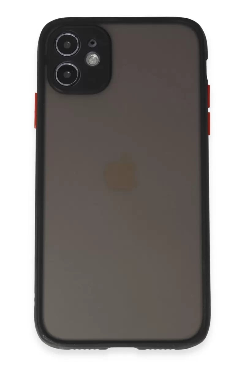 Apple iPhone 11 Kılıf Montreal Silikon Kapak - Siyah