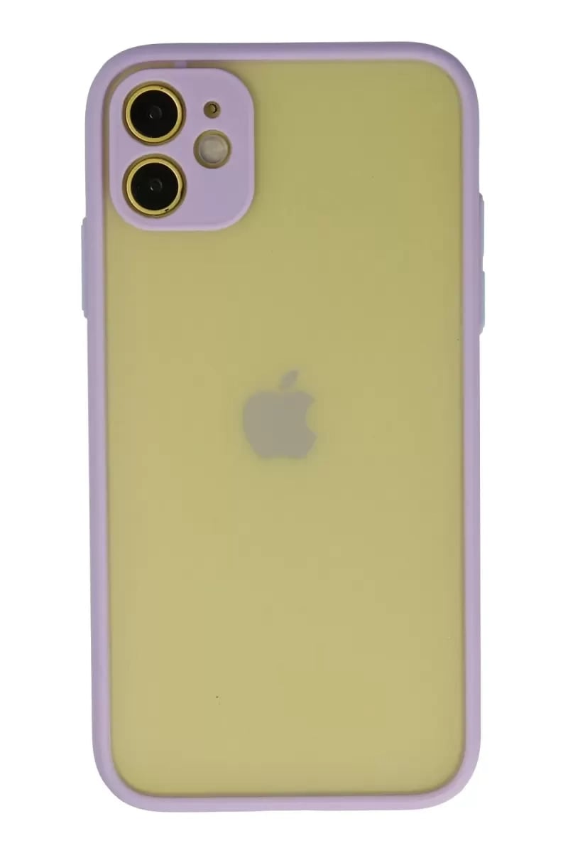 Apple iPhone 11 Kılıf Montreal Silikon Kapak - Mor