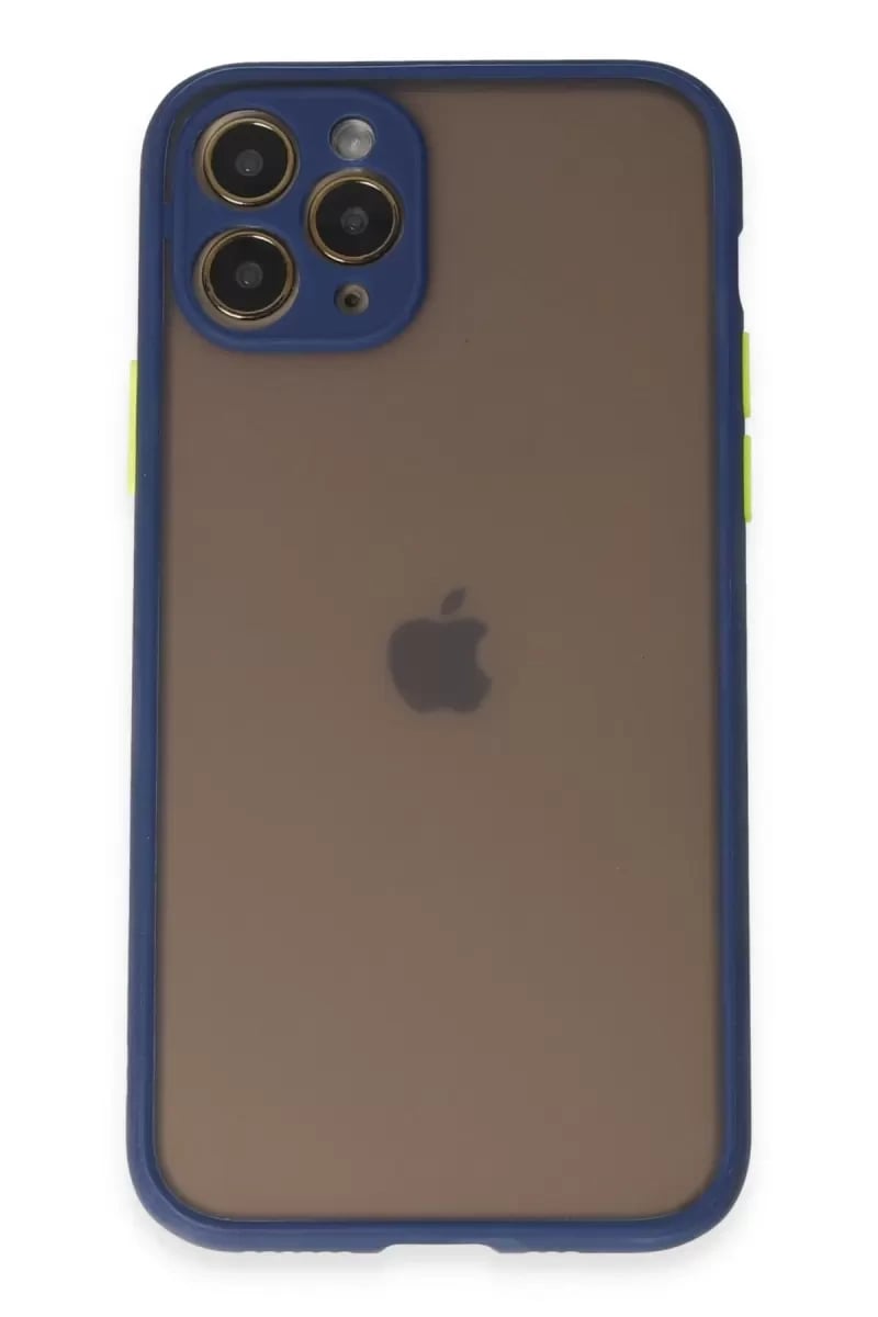 Apple iPhone 11 Pro Kılıf Montreal Silikon Kapak - Lacivert