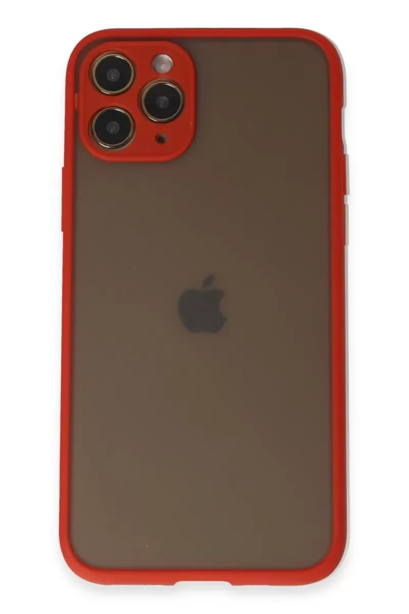 Apple iPhone 11 Pro Kılıf Montreal Silikon Kapak - Kırmızı