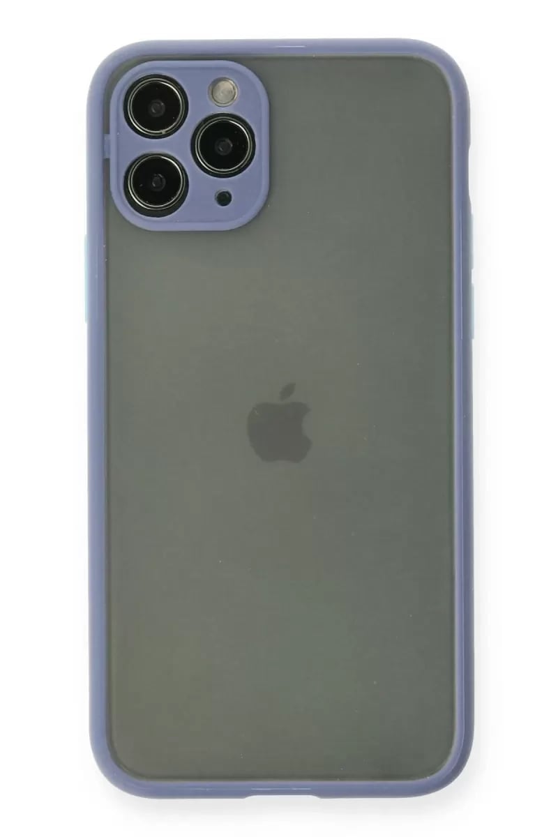 Apple iPhone 11 Pro Kılıf Montreal Silikon Kapak - Gri