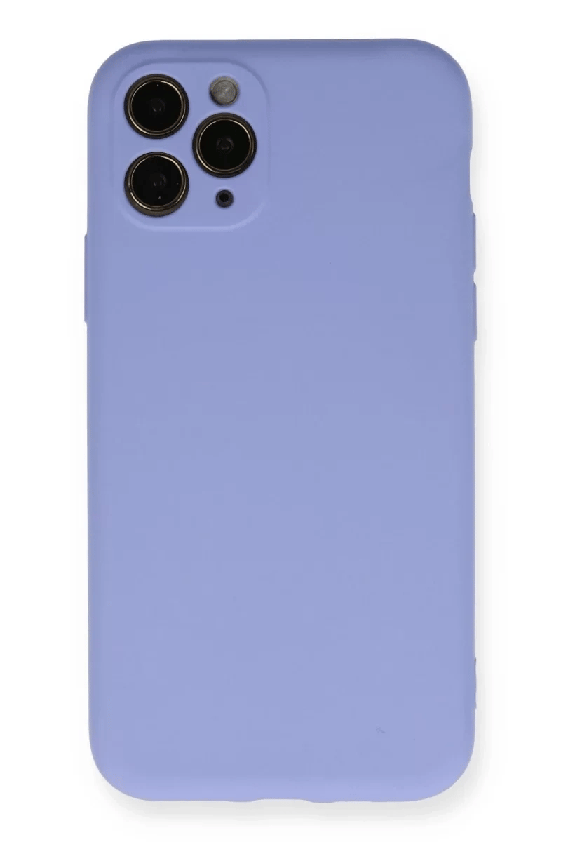 Apple iPhone 11 Pro Kılıf Nano içi Kadife Silikon- Lila