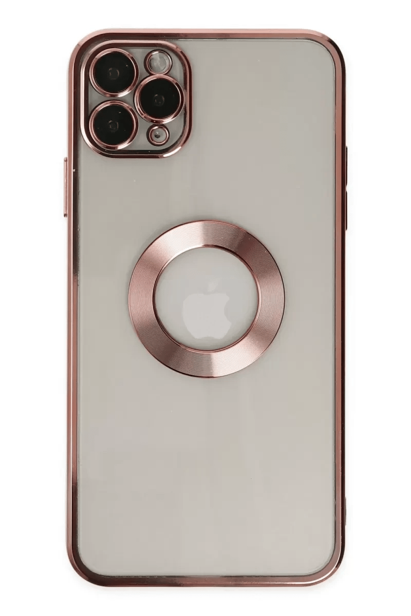 Apple iPhone 11 Pro Kılıf Slot Silikon - Rose Gold