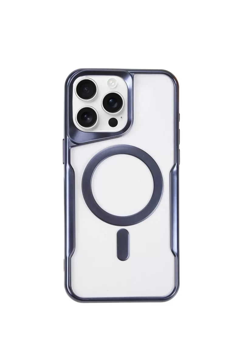 Apple iPhone 11 Pro Max Kılıf Boyi Magsafe Silikon Kapak - Lacivert