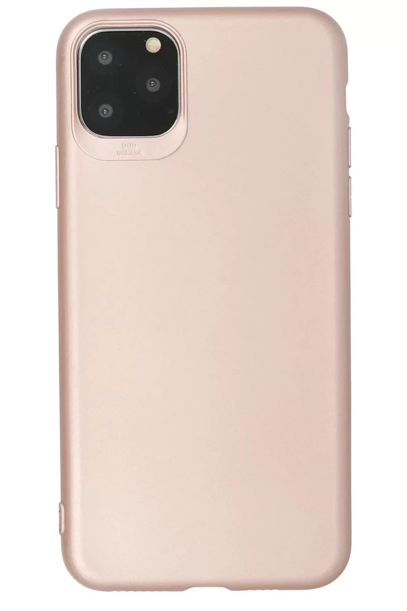Apple iPhone 11 Pro Max Kılıf First Silikon - Rose Gold