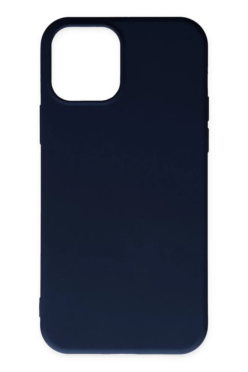 Apple iPhone 11 Pro Max Kılıf Nano içi Kadife Silikon - Lacivert