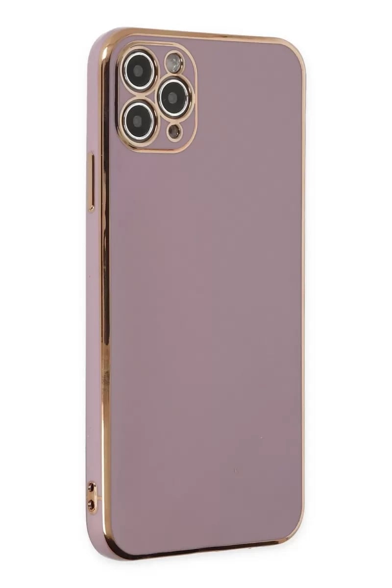Apple iPhone 11 Pro Max Kılıf Volet Silikon - Mor