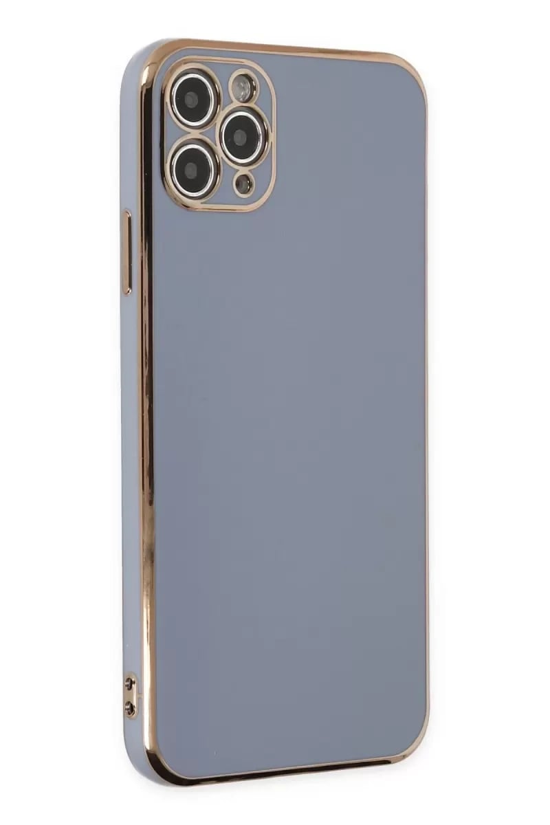 Apple iPhone 11 Pro Max Kılıf Volet Silikon - Mavi